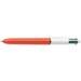 Pix retractabil, 4 culori, 0,8mm, varf fine, Bic