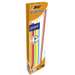 Creion grafit HB, fara guma, 12buc/cut, Evolution Stripes, BIC
