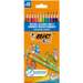 Creioane colorate cu guma 12culori/set Evolution Illusion, BIC BC9878681