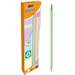 Creion grafit HB, cu guma, 12buc/cut, Eco Evolution Pastel, BIC