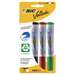Whiteboard marker 4 buc/set (albastru, negru, rosu, verde), varf 2,5 mm, 1701 Bic