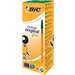 Pix cu capac, verde, corp portocaliu, varf 0,8mm, 20buc/cut, Orange BIC