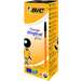 Pix cu capac, negru, corp portocaliu, varf 0,8mm, 20buc/cut, Orange BIC