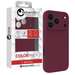 Husa de protectie pentru iPhone 17 Pro, visiniu, Silicon Soft Slim Magsafe, Lemontti