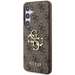 Husa de protectie pentru Samsung Galaxy S24, maro, PU 4G Metal Logo, Guess