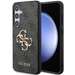 Husa de protectie pentru Samsung Galaxy S24 Plus, gri, PU 4G Metal Logo, Guess