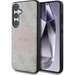 Husa de protectie pentru Samsung Galaxy S25, roz, 4G Round Patch Classic Logo MagSafe, Guess