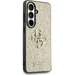 Husa de protectie pentru Samsung Galaxy S26, auriu, Fixed Glitter 4G Metal Logo Guess