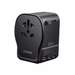 Incarcator retea, GaN 65W, 2xUSB-C, 1xUSB-A, 3-Pin US/UK/EU/AUS/CN, Negru, Travel Adapter Ugreen