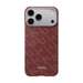 Husa de protectie pentru iPhone 17 Pro, Ultra Slim, PitaTap, Monogram-Gold/ Red, Pitaka