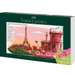 Permanent marker, 12culori/set, varf pensula, Cities Paris, Pitt Artist Pen, Faber Castell-FC267136