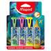 Textmarker 4 culori/set, Dragon Maped