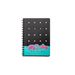 Agenda nedatata cu spira A5, 80file, negru/bleu, Daco AN526