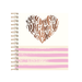 Agenda nedatata cu spira, 184 × 214 mm, 80file, You Make my Heart Smile, Daco AN528