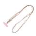 Snur telefon, cu perle, 120cm, Roz, Lemontti