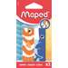 Guma cauciuc sintetic, 2buc/blister, Animals Maped