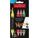Permanent marker cu vopsea acrilica, 4 culori neon/set, 2 varfuri, Shake&Paint Faber Castell - FC285505