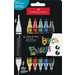 Permanent marker cu vopsea acrilica, 6 culori/set, 2 varfuri, Shake&Paint Faber Castell - FC285507