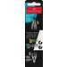 Permanent marker cu vopsea acrilica, negru, 2 varfuri, blister, Shake&Paint Faber Castell - FC28559