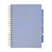 Caiet cu spira B5, 100file, matematica, 4 separatoare, Project Book Marmorat, Strigo Pads, PADS031