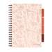 Caiet cu spira B5, 100file, matematica, 4 separatoare, crem, Project Book Floral, Strigo Pads, PADS047