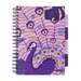Caiet cu spira B5, 100file, matematica, 4 separatoare, mov, Project Book Jungle, Strigo Pads, PADS041