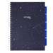 Caiet cu spira A4, 100file, matematica, 5 separatoare, Project Book SKY, Strigo Pads, PADS005