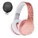Casti on-ear cu microfon incorporat, fara fir, P2 Rose / Gold, PowerLocus