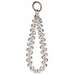 Snur telefon, de mana, Crystal Aurora, 30cm, transparent, Lemontti