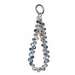 Snur telefon, de mana, Crystal Aurora, 30cm, albastru, Lemontti