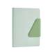 Caiet A5, 96file, dictando, coperta piele, verde, Nusign Deli