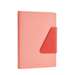 Caiet A5, 96file, dictando, coperta piele, roz, Nusign Deli