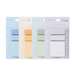 Index autoadeziv hartie, 60 file/set 75mm x 15mm + notes 52 x52mm, diverse culori pastel, Deli, DLENS355
