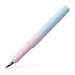 Stilou bleu-roz, varf M, Poly Pen, Faber Castell FC241017
