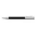 Pix retractabil, negru, corp metal lacuit, negru, Graf Von Faber Castell - GF141580