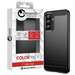 Husa de protectie pentru Samsung Galaxy A37, negru, Carbon Case Flexible, Lemontti