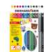Carioca 12 culori/set, model animale, Eberhard Faber EF551112