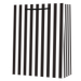 Punga cadou, dimensiuni 26×32,5×12,5 cm, alb/negru, PART074