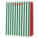 Punga cadou, dimensiuni 32,5×44,5×12,5 cm, verde/rosu, PART099