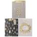 Set pungi cadou, dimensiuni 18x23x10 cm, 3buc/set, Merry Christmas, PART044