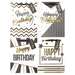 Set pungi cadou, dimensiuni 18x23x10 cm, 4buc/set, Happy Birthday, PART006