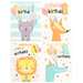Set pungi cadou, dimensiuni 18x23x10 cm, 4buc/set, Happy Birthday, PART016