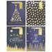 Set pungi cadou, dimensiuni 18x23x10 cm, 4buc/set, Christmas, PART045