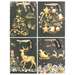 Set pungi cadou, dimensiuni 18x23x10 cm, 4buc/set, Christmas, PART046