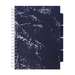 Caiet cu spira B5, 100file, matematica, 4 separatoare, Project Book marmorat, albastru, Strigo Pads, PADS029