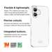 Husa de protectie pentru iPhone 17, transparent, Grip GRS, Eiger