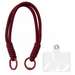 Snur de mana pentru telefon, 26cm, visiniu, Braided, Lemontti