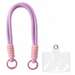 Snur de mana pentru telefon, 26cm, lila, Braided, Lemontti