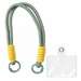 Snur de mana pentru telefon, 26cm, gri, Braided, Lemontti