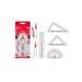 Trusa geometrie 10 piese, Daco TG010